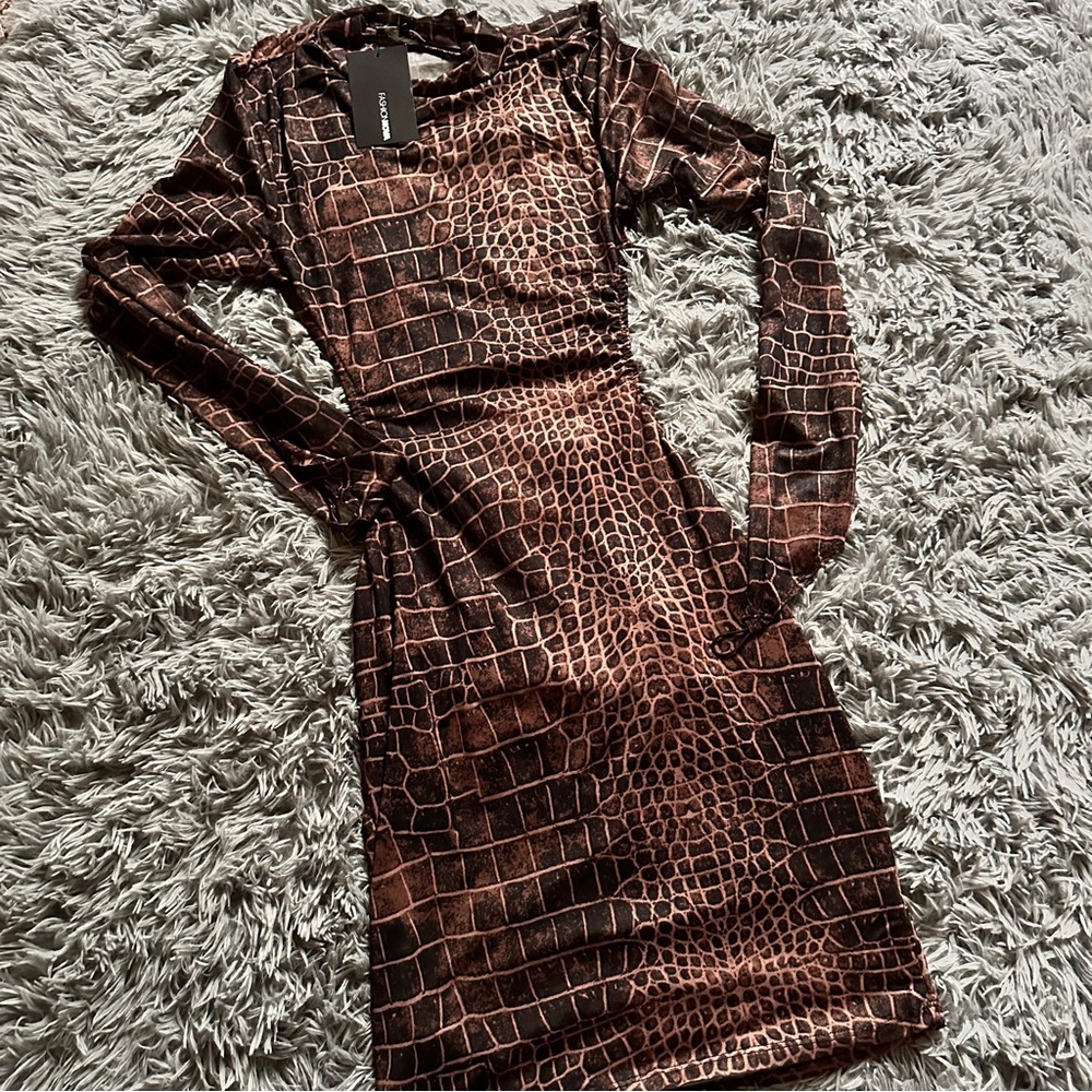 Fashion Nova Mel Mesh Mini Dress